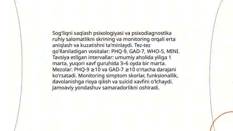 Psixodiongnóstika va psixológiya tarmoqlar órtasidagi boĝliqlik 4