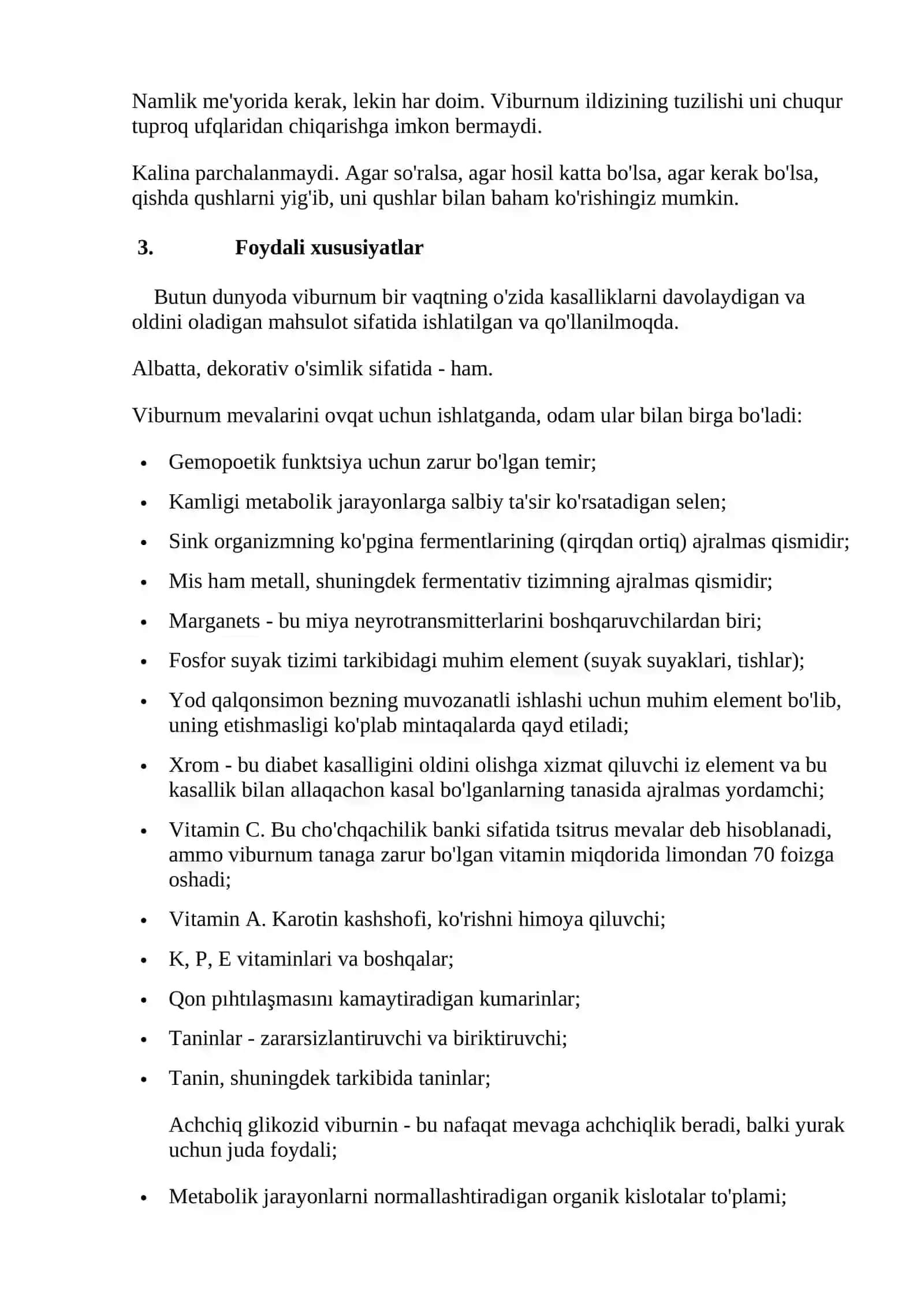 Kalina (Vibirnum) va marjon daraxt (Sambuxus) turkumlaridagi turlarni biologiyasi,ekologiyasi va ahamiyati 4