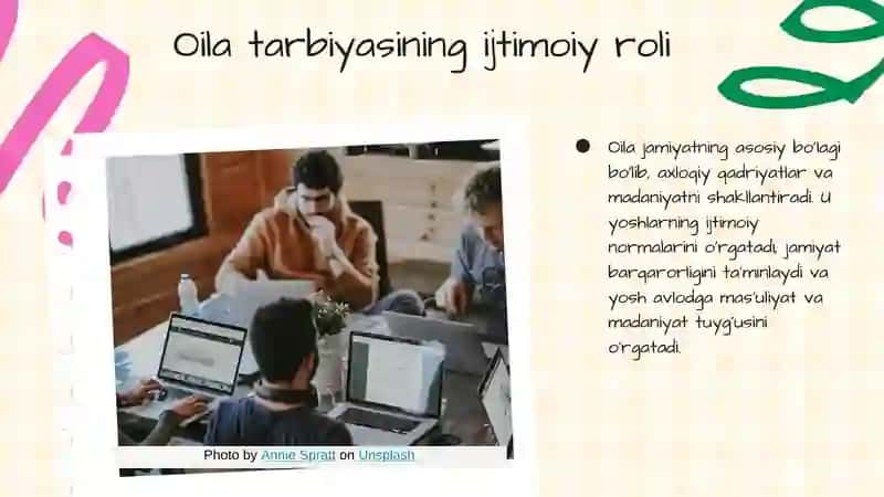 Barkamol shaxsiyatni oilaning muximahamiyati 4