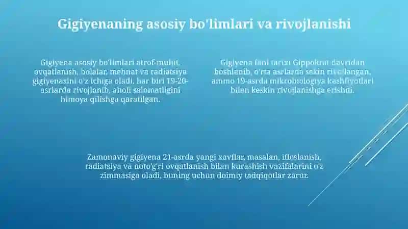 Gigiyena fani maqsadi va vazifalari 4