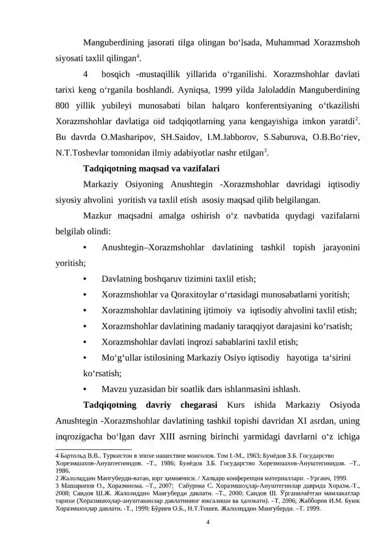 XORAZMSHOHLAR DAVLATINING TASHKIL TOPISHI VA RIVOJLANISHI 4