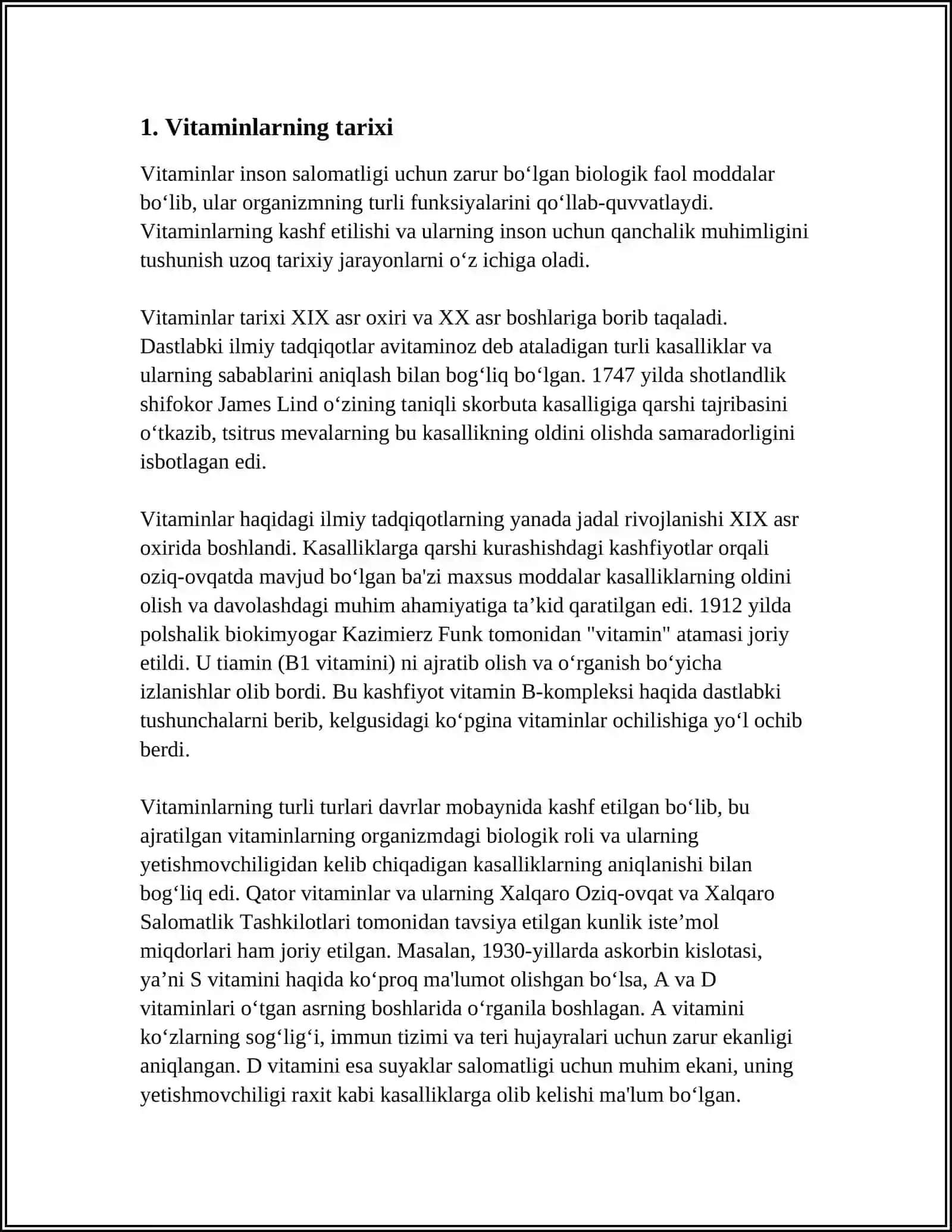 VITAMINLARNING UMUMIY XARAKTERISTIKASI VA KLASSIFIKATSIYASI 4