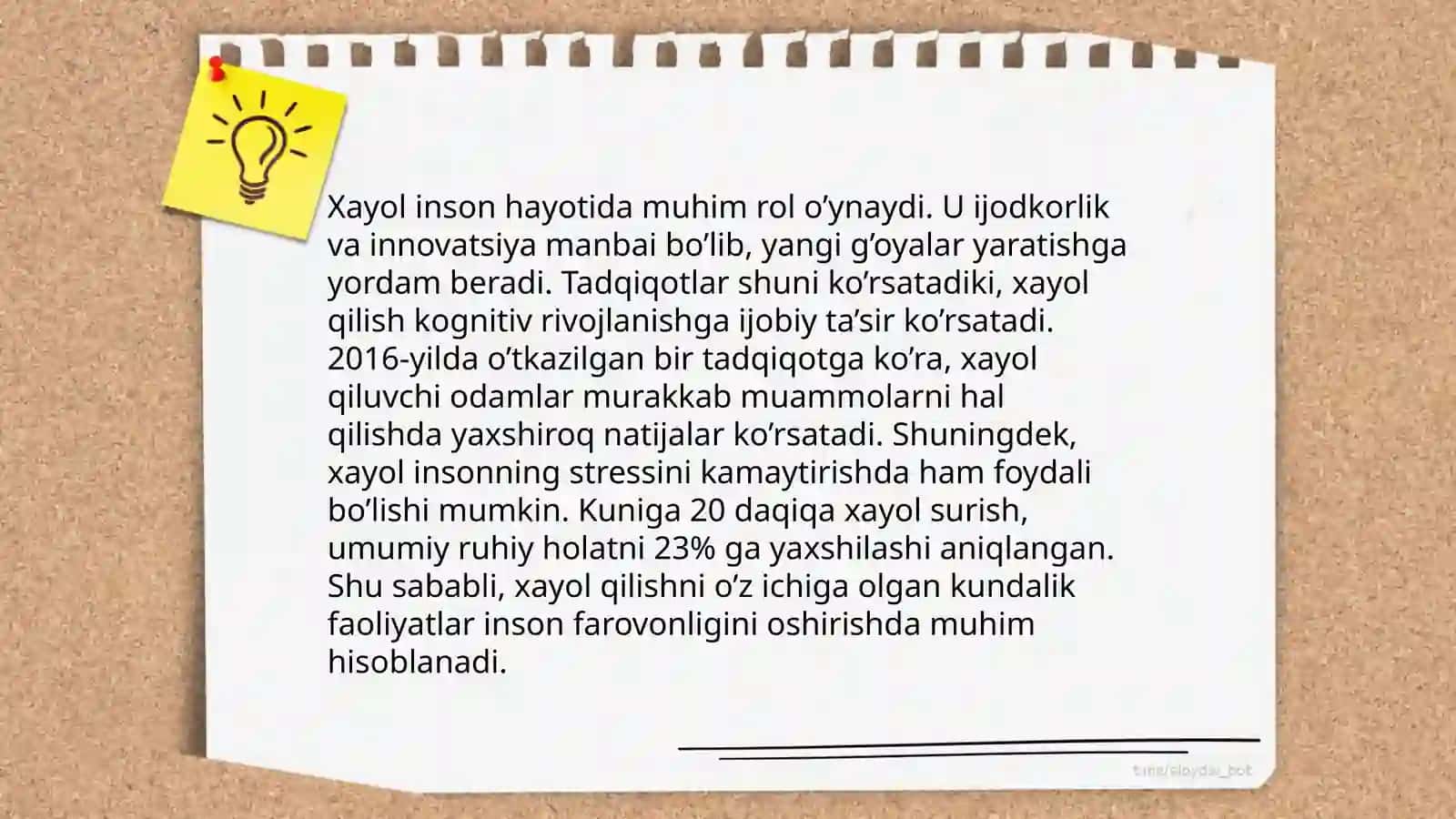 Xayol mavzusida taqdimot tayyorlang 4
