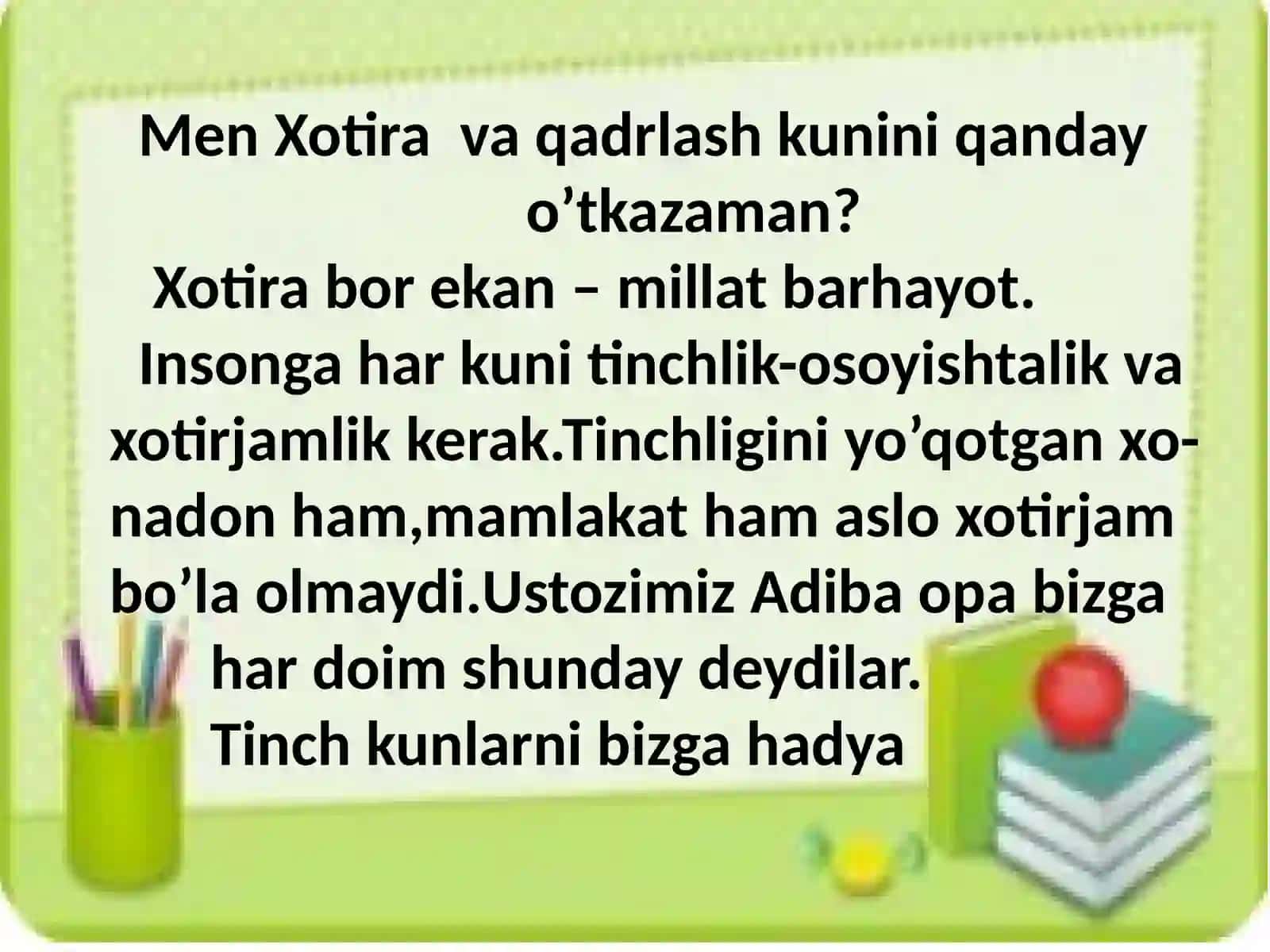 RASM ASOSIDA KICHIK MATN YOZISH VA TAHLIL QILISH 4