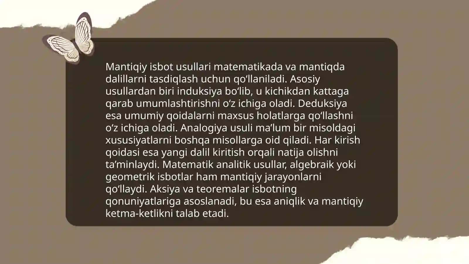 Isbotlashning nazariy bilish va amaliy muhokama yuritishda tutgan oʻrni 4