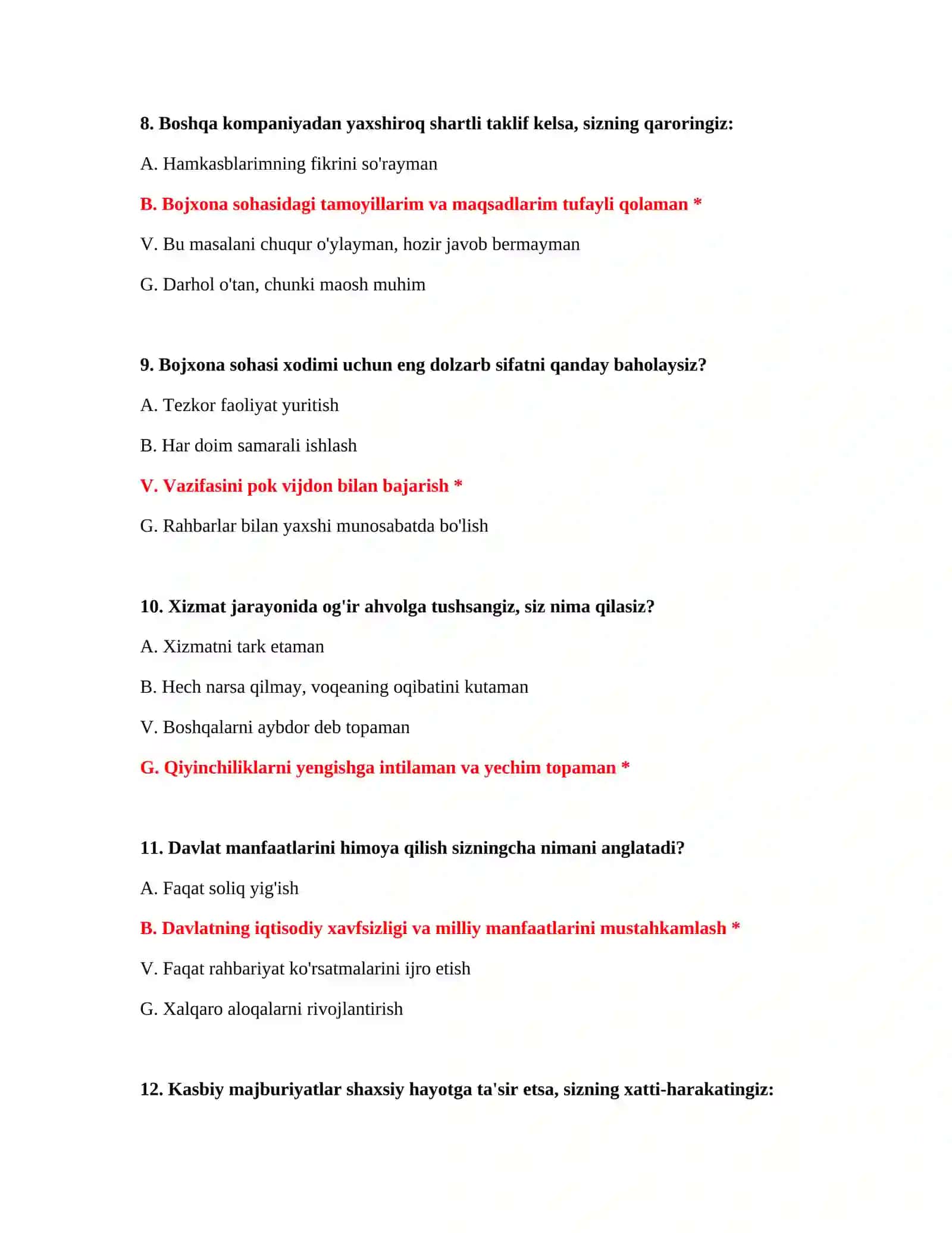 Bojxona ishga kirish uchun muhim savollar 4