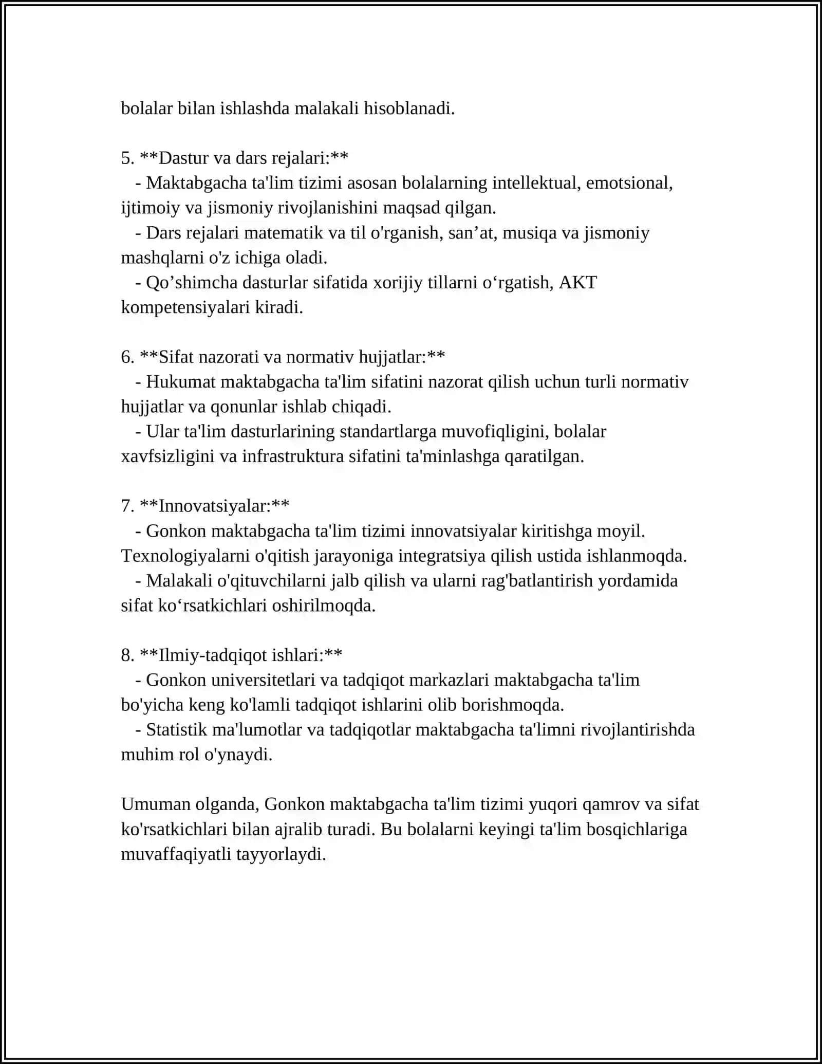 Gonkong maktabgacha ta'lim tizimi 4