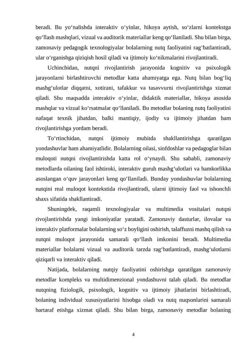 Bolalarning nutqiy faolligini oshirishga qaratilgan zamonaviy metodlar 4