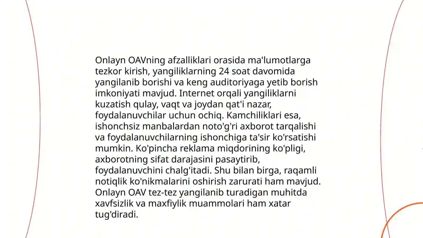 Internetda Jurnalistika va OAV faoliyati 4