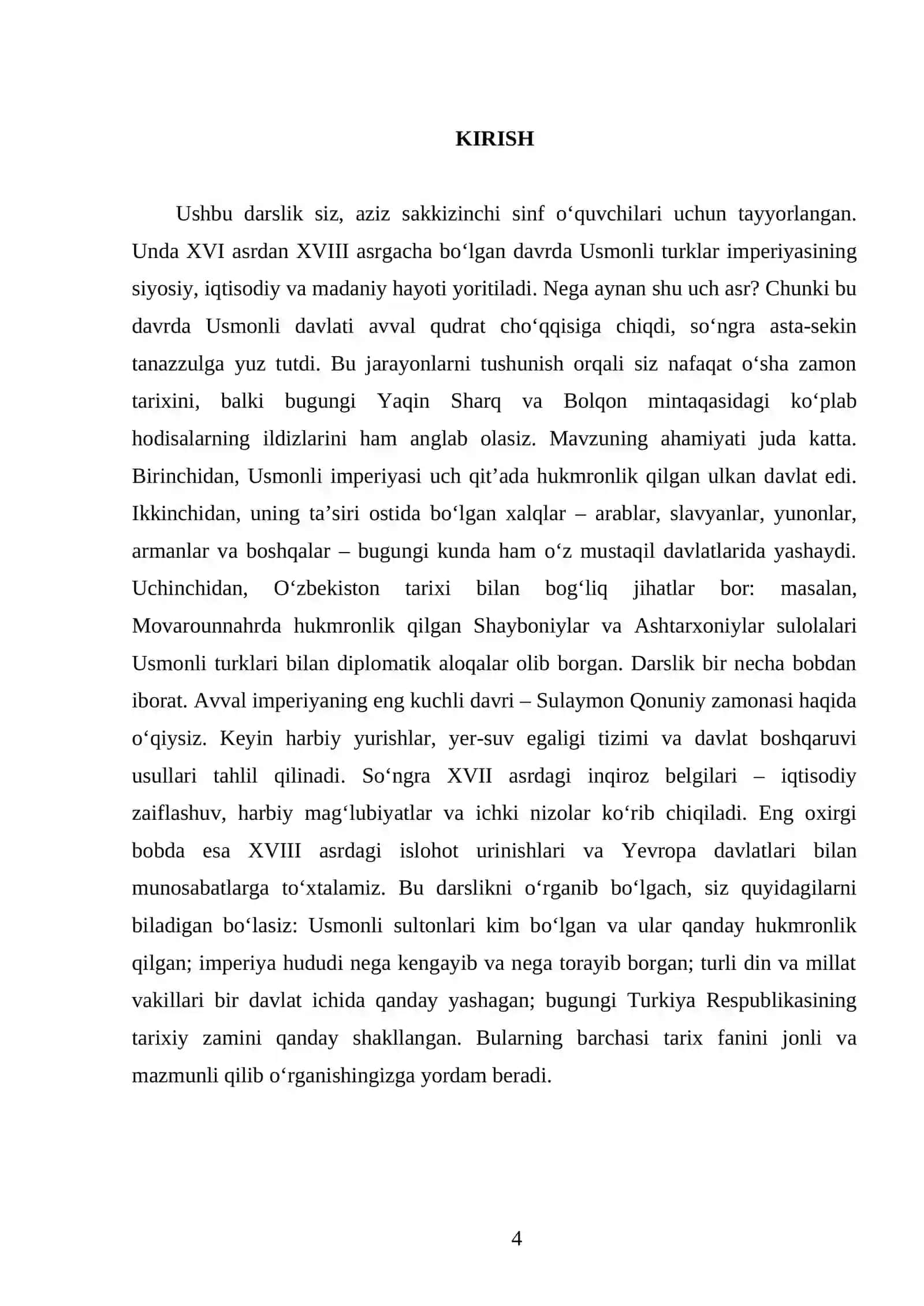 XVI - XVIII ASRLARDA USMONLI TURKLAR IMPERIYASI. 8- SINF 4