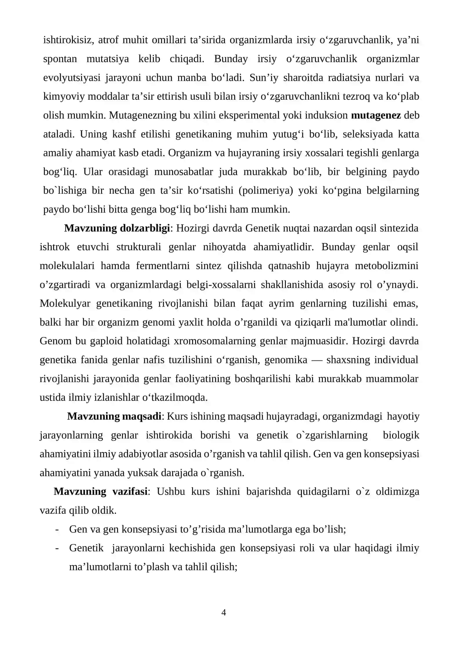Gen va gen konsepsiyasi haqida tushuncha 4