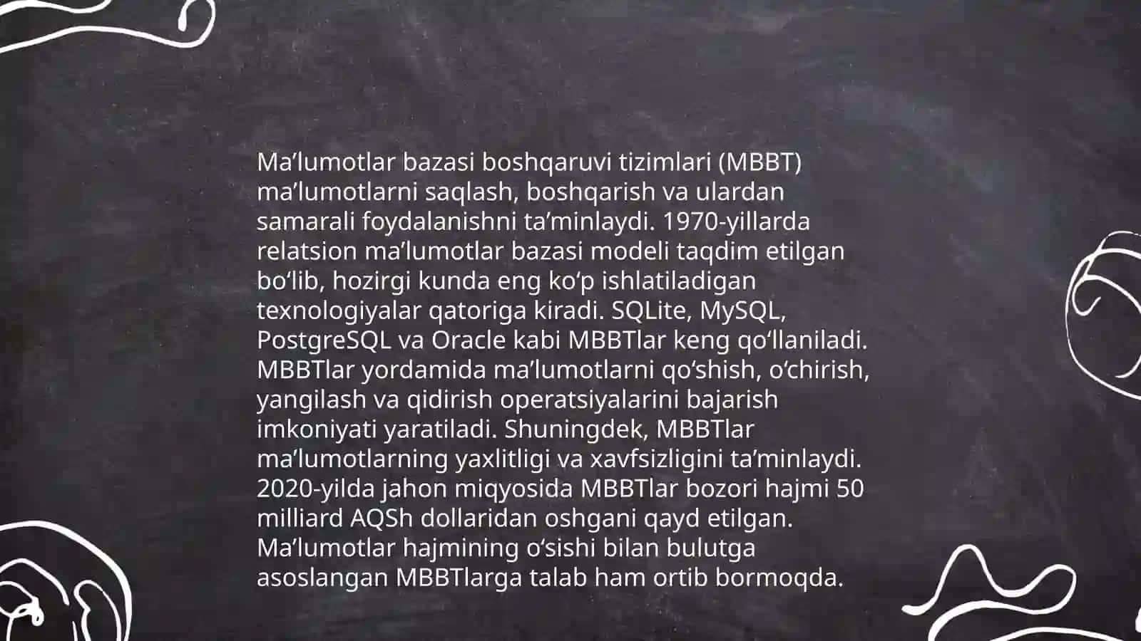 Axborot tizimlarining tushunchasi 4