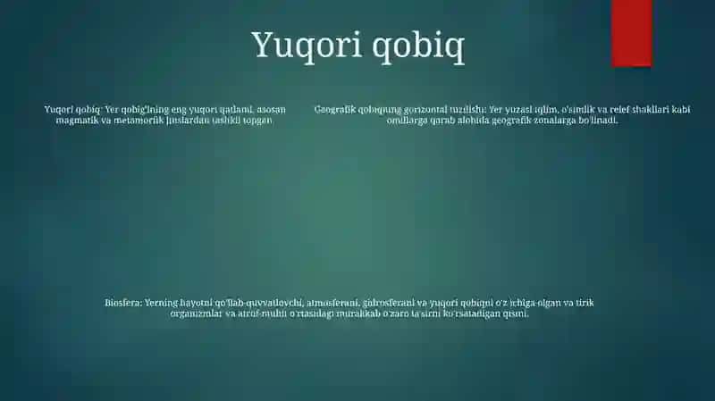 Geografik Qobiqning Gorizontal Tuzilishi 4
