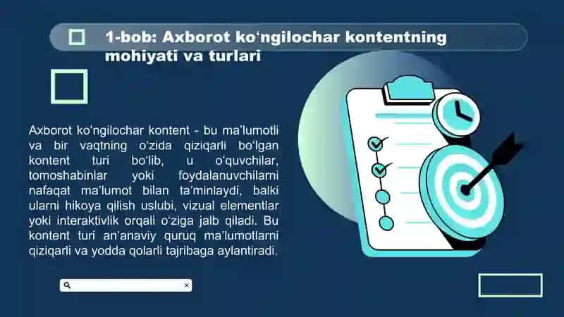 Axborot koʻngilochar kontentning ahamiyati 4