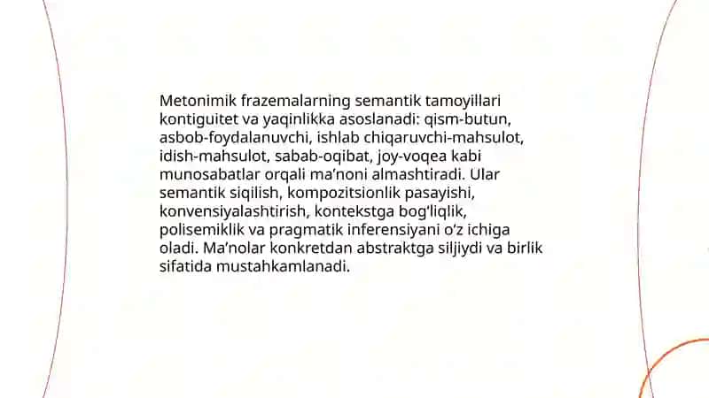 Frazemalarning semantik turlari Zaripboyeva Mashhura 4