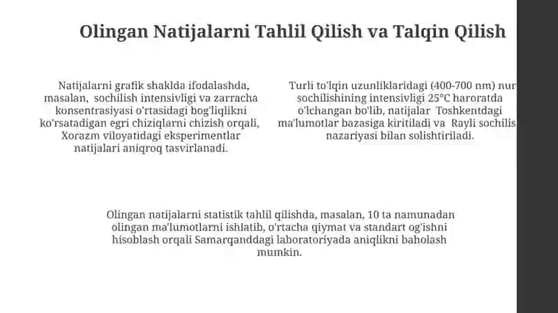 Kolloid Dispers Sistemlarning Optik Xossalarini O'rganish Usullari 4