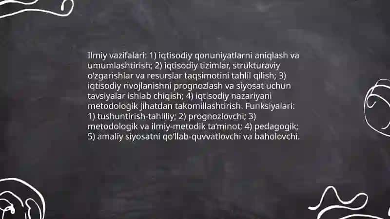 Iqtisodiyot nazariyasi fanining predmeti va metodi 4