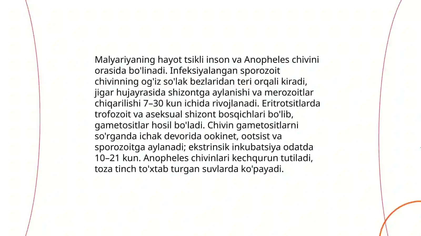 Malyariya etiologiyasi va klinikasi 4