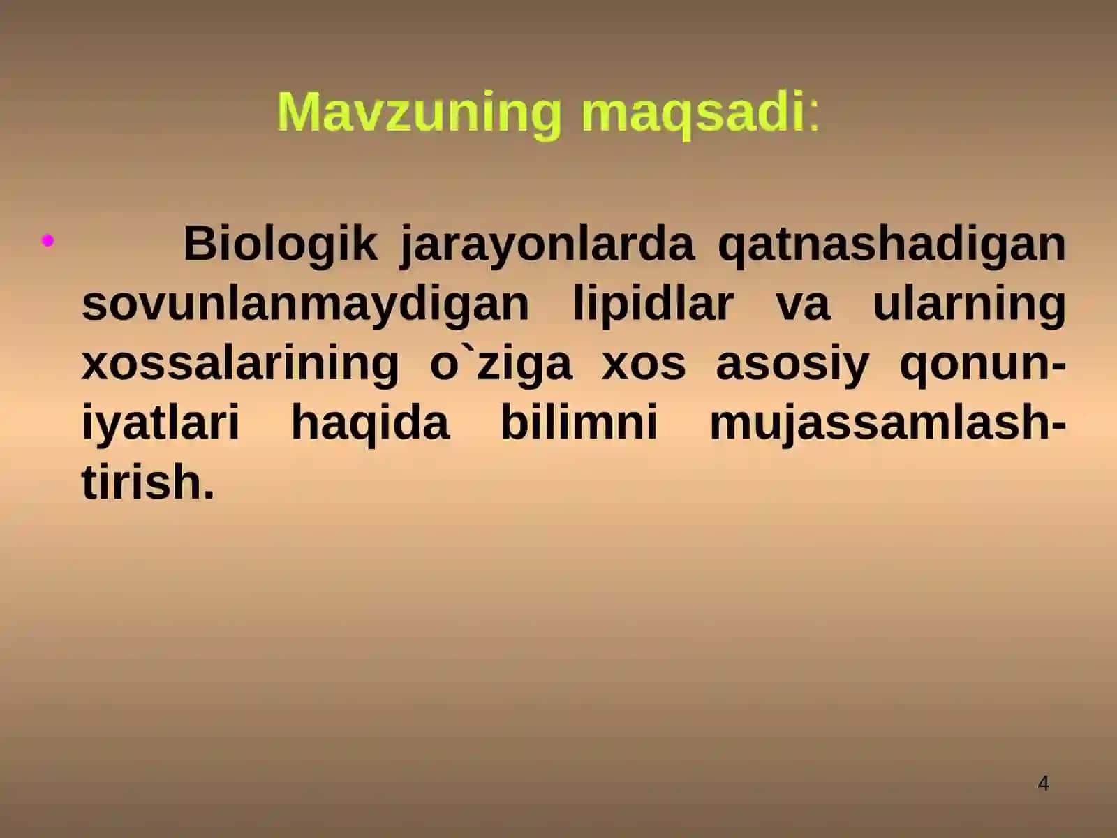 Sovunlanmaydigan lipidlar 4