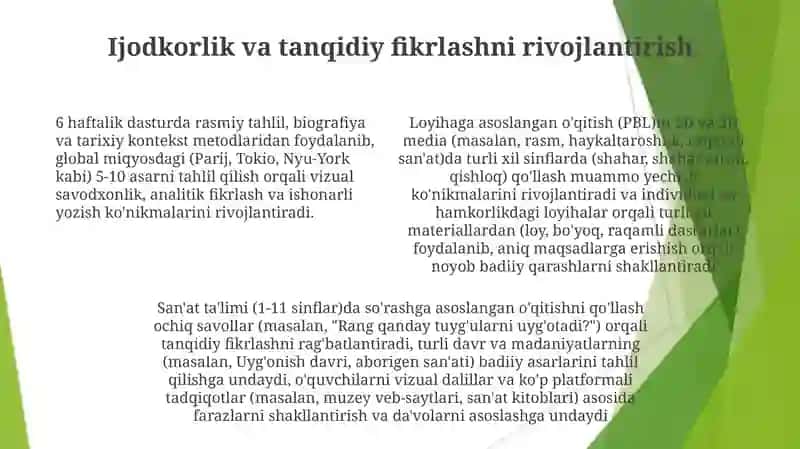 Tasviriy faoliyatga oʻrgatish metod va usullari 4