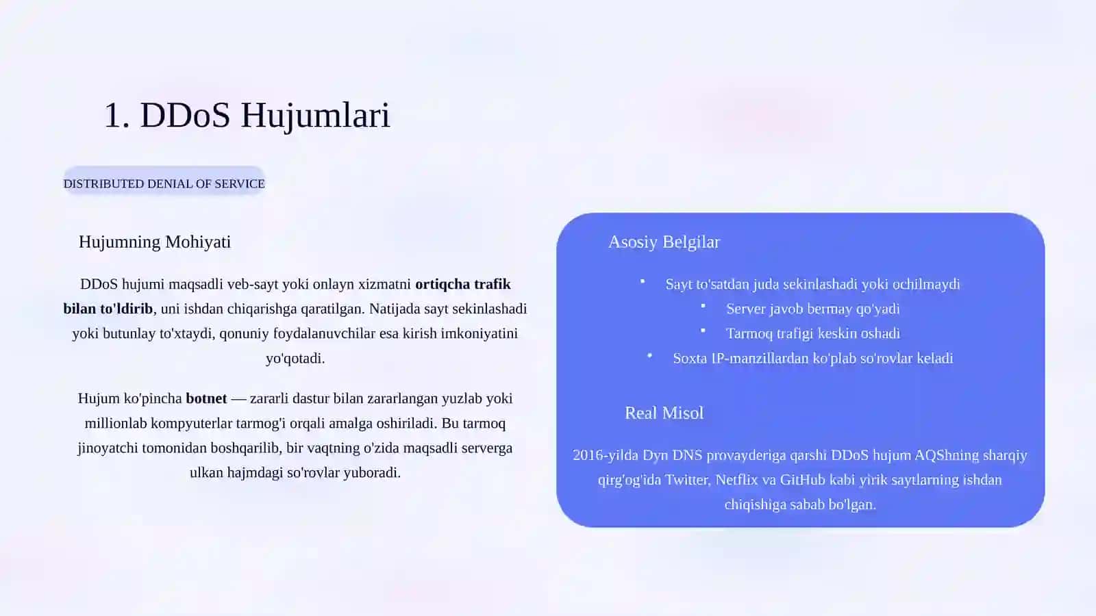 Kiberhujumlar: Zamonaviy Tahdidlar va Himoyalanish Usullari 4