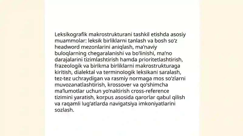 Oʻzbek tilshunosligida leksikografiya muammolari 4