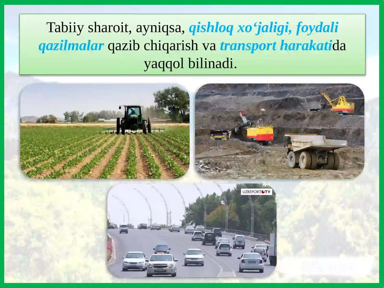 O‘ZBEKISTONNING TABIIYSHAROITI VATABIIY BOYLIKLARI 4