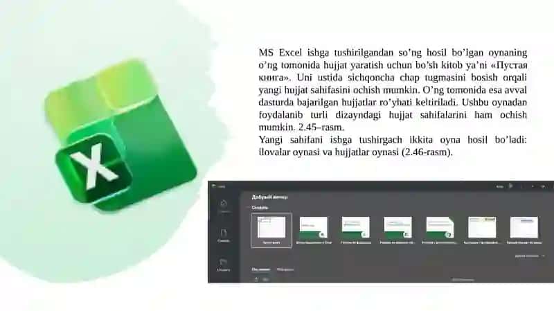 Excel dasturida turli xisobotlar tayyorlash 4
