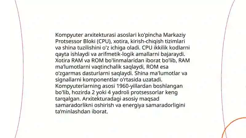 Shaxsiy kompyuterlar va ularning arxitekturasi 4