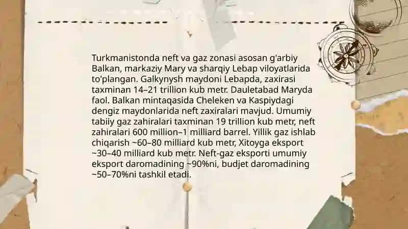 Turkmanistonning iqtisodiy geografik tasnifi 4