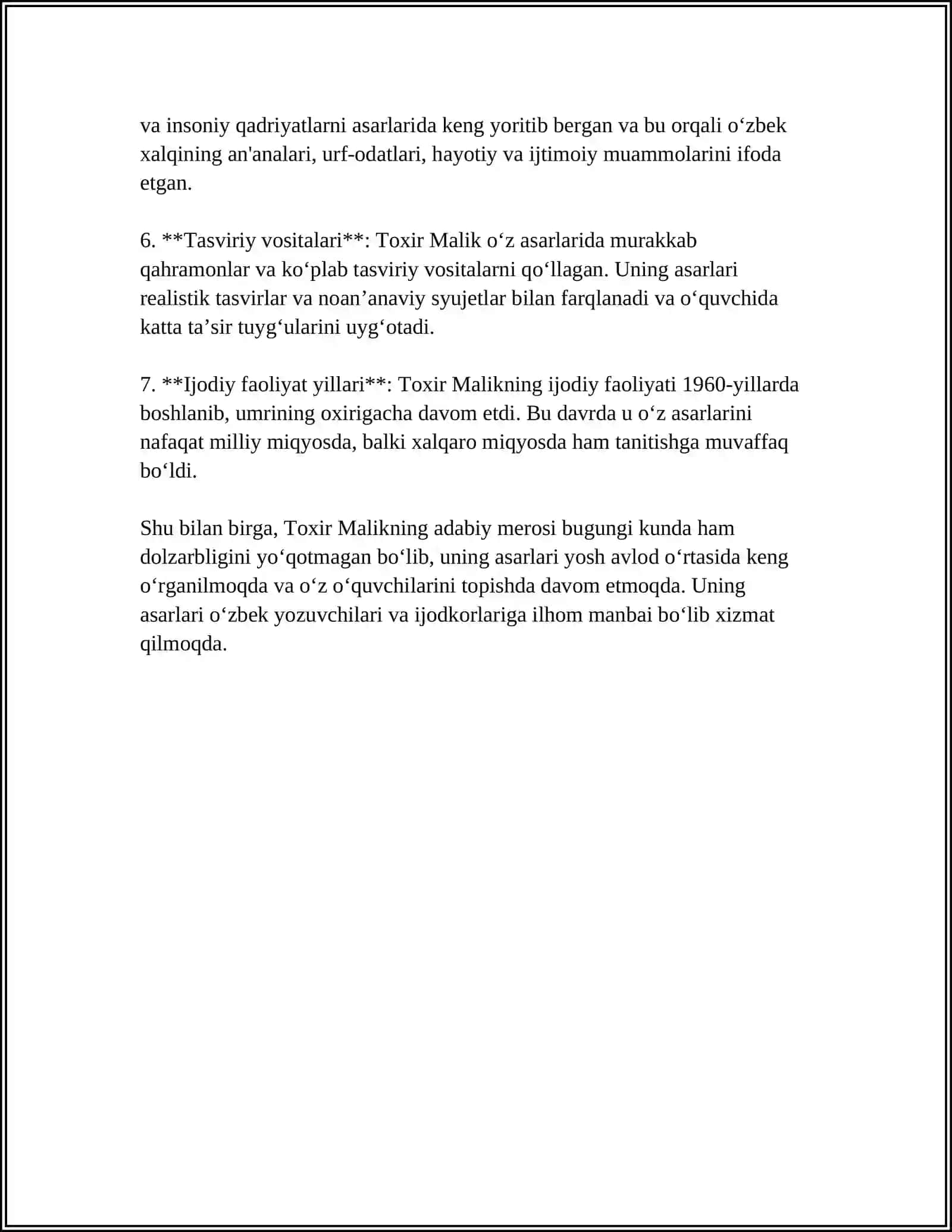 TOXIR MALIKNING SHAYTANAT ASARIDA NOTIQLIK MAHORATI VA NUTQ ODOBI 4
