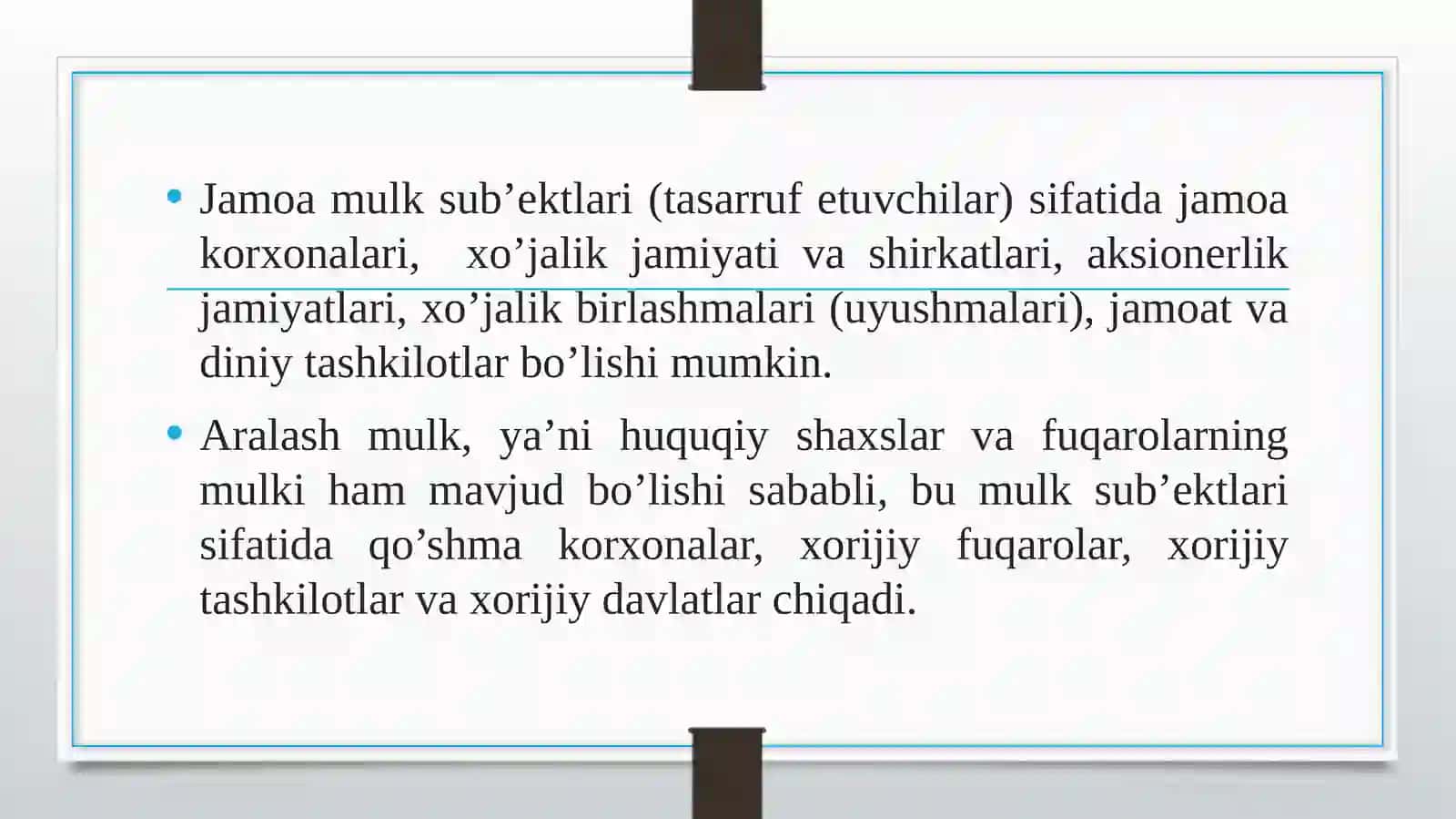 Yergamulkchilikhuquqivayerdanfoydalanishhuquqinio’rganish 4
