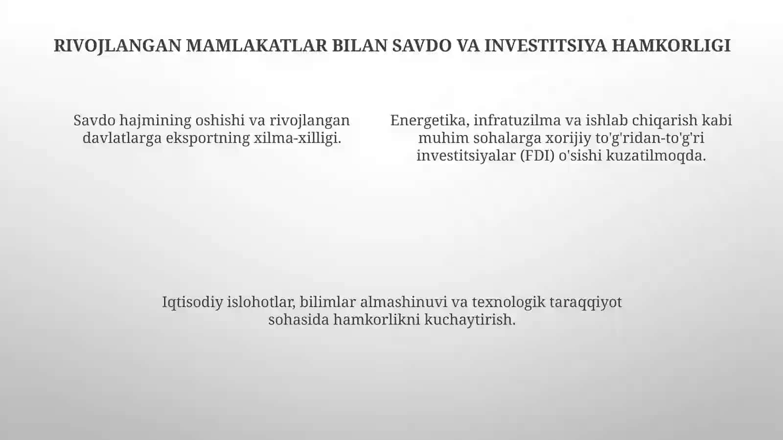 Yangi Hamkorliklar va Investitsiya Imkoniyatlari 4