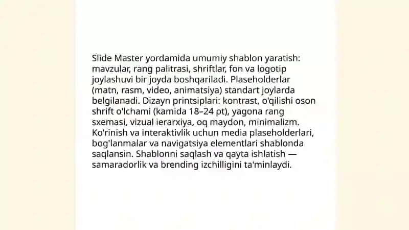 PowerPoint dasturida multimediali interaktiv electron resurslar yaratish 4