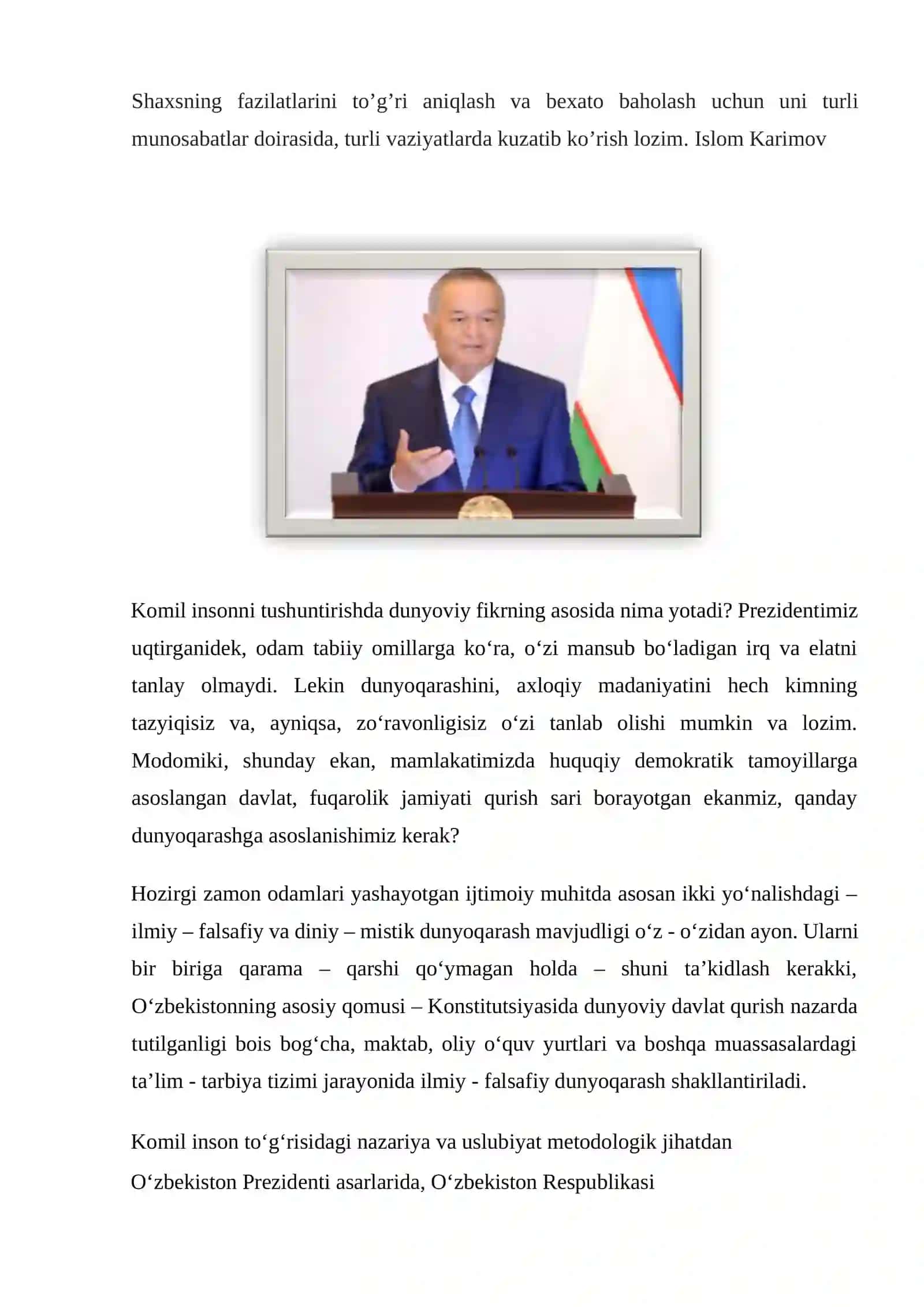 Insonning ma’naviy kamolotida falsafiy dunyoqarashning ro’li 4