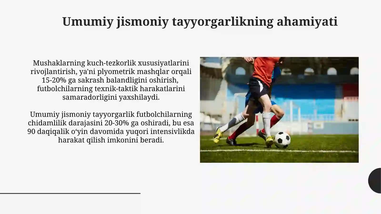 Futbolchilarning maxsus va umumiy jismoniy tayyorgarligi 4