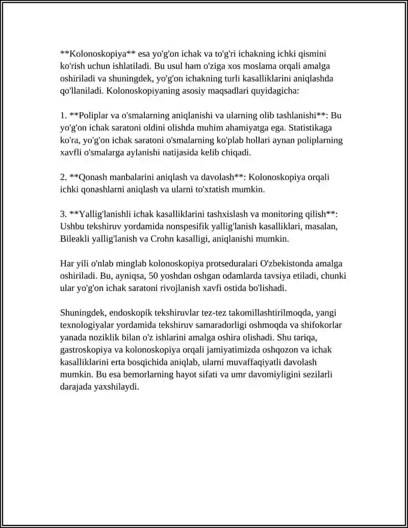 TIBBIYOTDA ENDOSKOPIK USULLARINING QO'LLANILISHI 4
