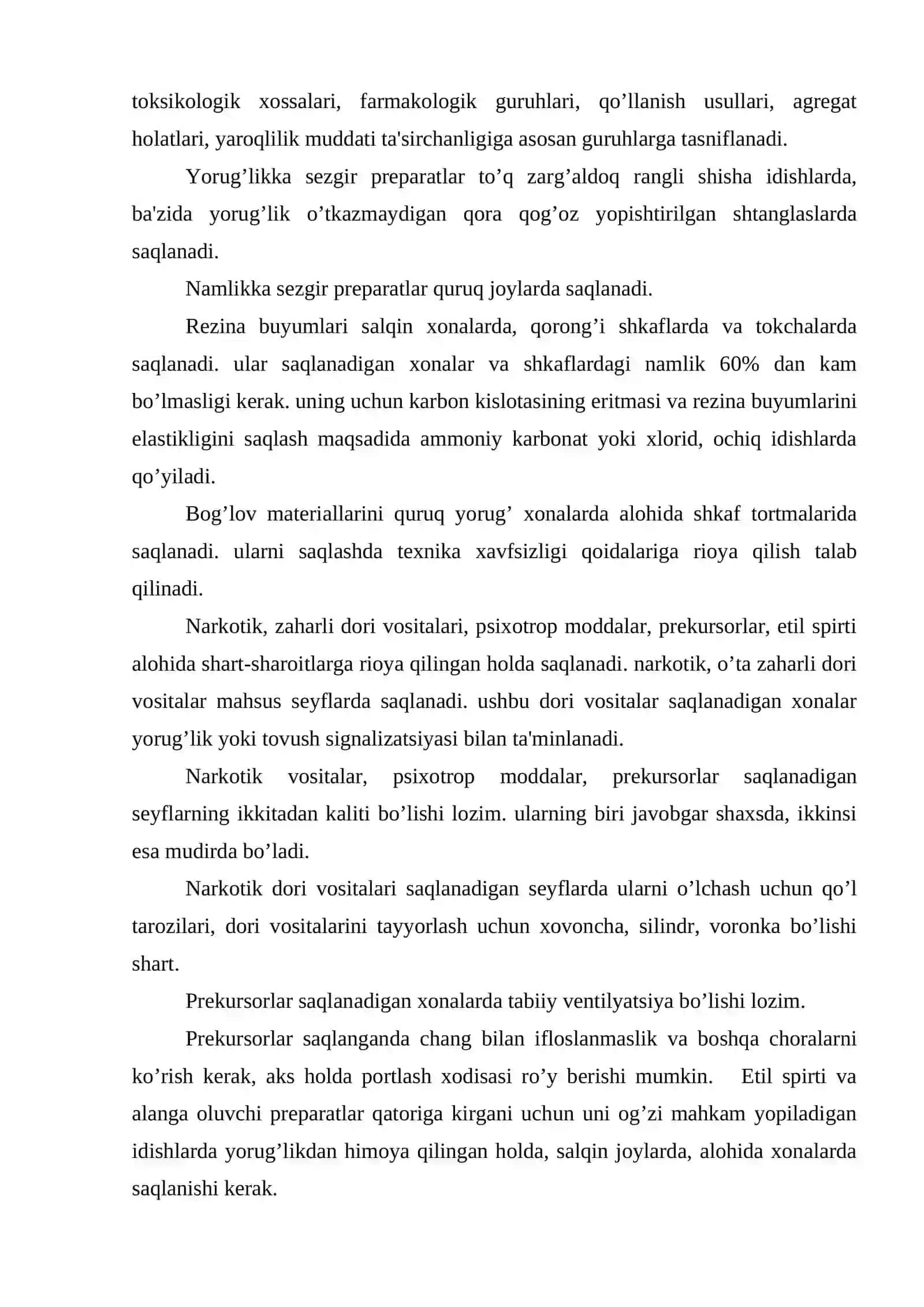 Dorixonada g’amlamalar bo’limi ishini tashkil qilish. Laboratoriya va qadoqlash ishlarini hisobga olish 4