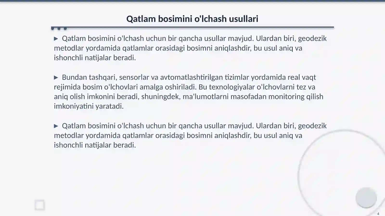 Qatlam bosimini saqlash tizimi 4