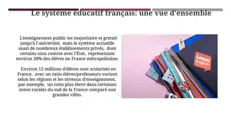 Le système scolaire en France 4