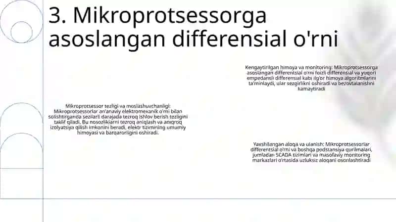 YigʻMa Shinalarda Dif Rele Sxemalarida Mikroprotsessorlardan Foydalanish 4