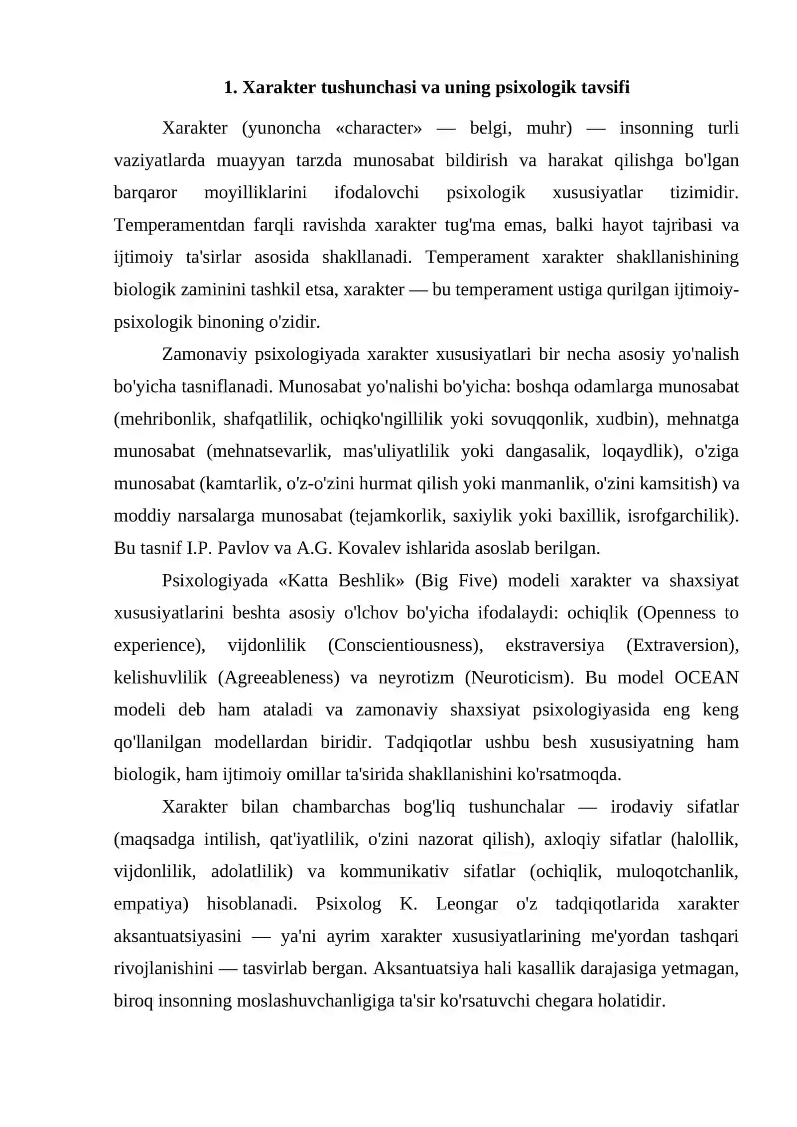 Xarakter va uning shakllanishida ijtimoiy muhitning ta'siri 4