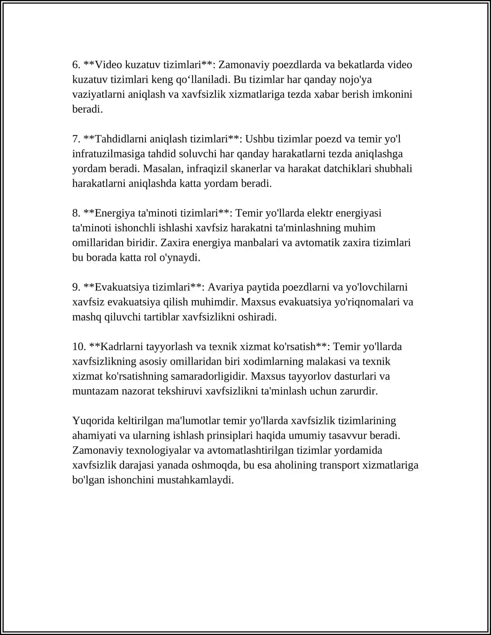 TEMIR YÕLLARDA AJRATISH PUNKTLARI 4