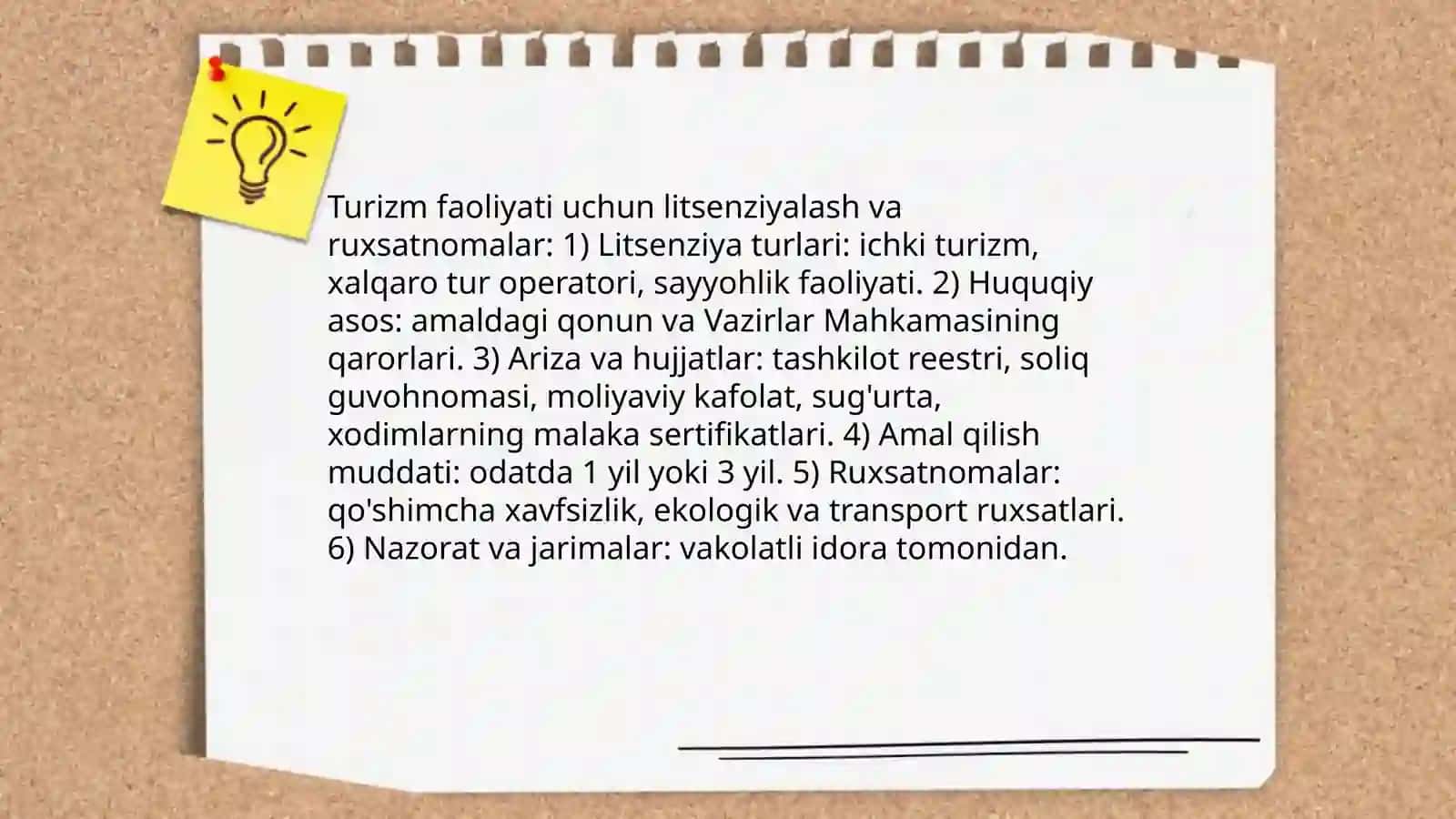 Turizm korxonalari faoliyatining tashkil etilishi 4