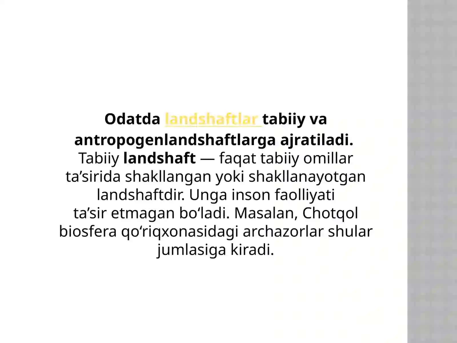 landshaftlarda biosfera-atmosferaning bog'liqligi 4
