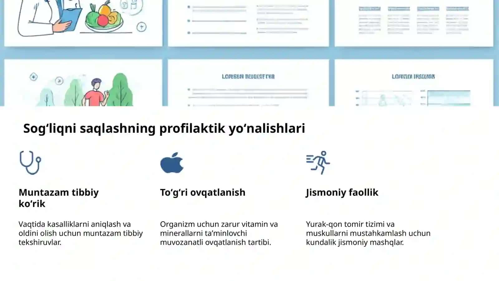 Jamoat salomatligi: asosiy tamoyillar 4