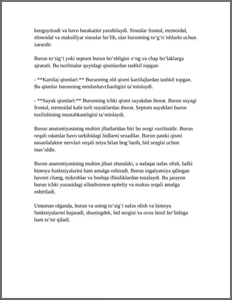 BURUN TRAVMALARI. BURUN TOSIG'I DEFORMATSIYASI,DARAJALRI,DIAGNOSTIKA,DAVOLASH 4
