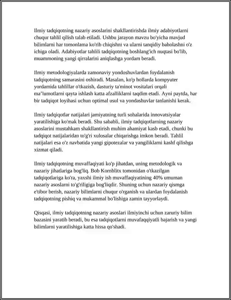 ILMIY TADQIQOTNING NAMOYON BO'LISH SHAKLLARI VA TIPLARI 4
