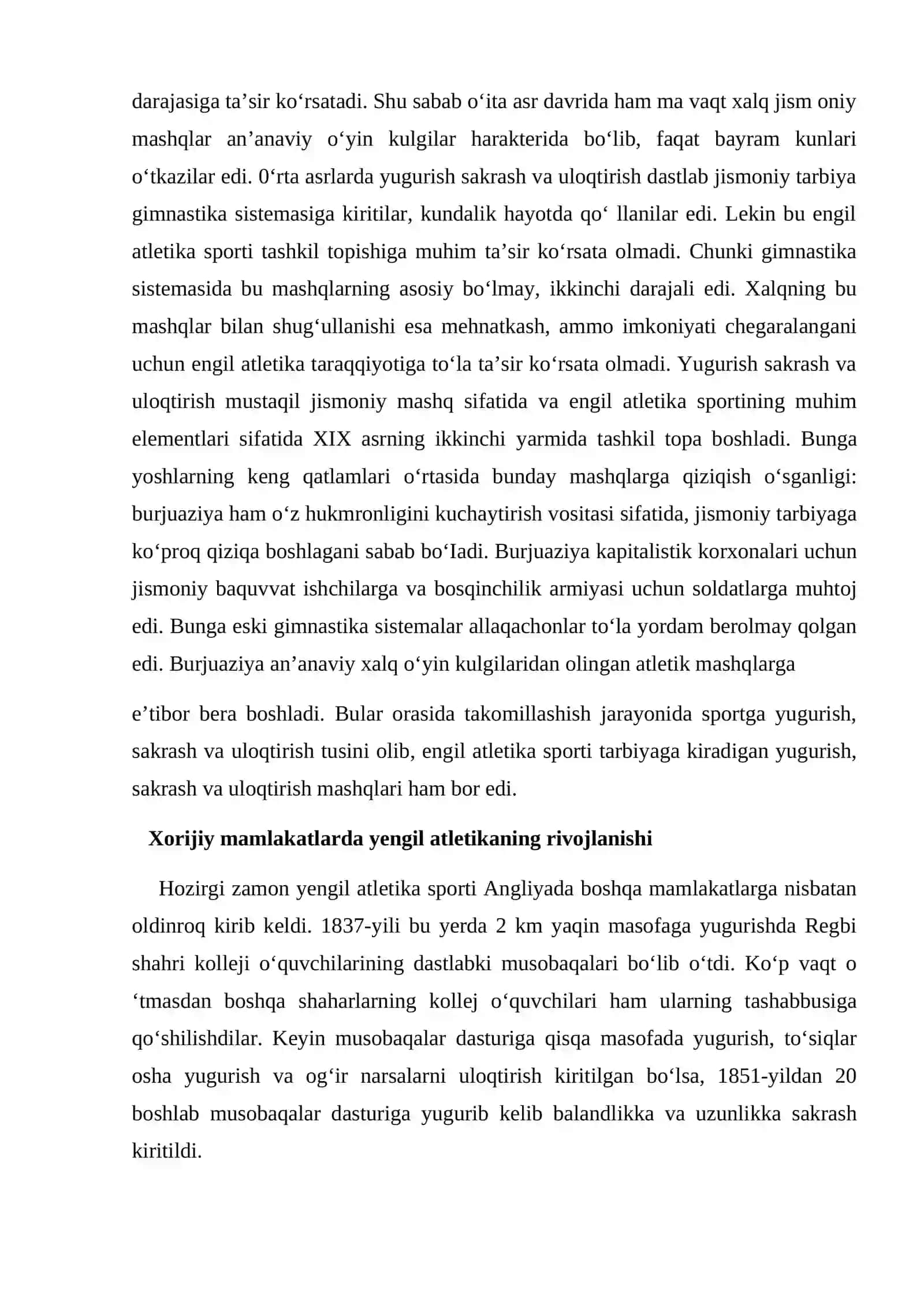 Yengil atletika: tarix, turlar va qoidalar 4