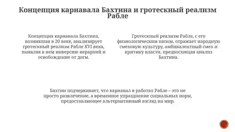 Смеховая культура Средневековья по М. Бахтину и Рабле 4